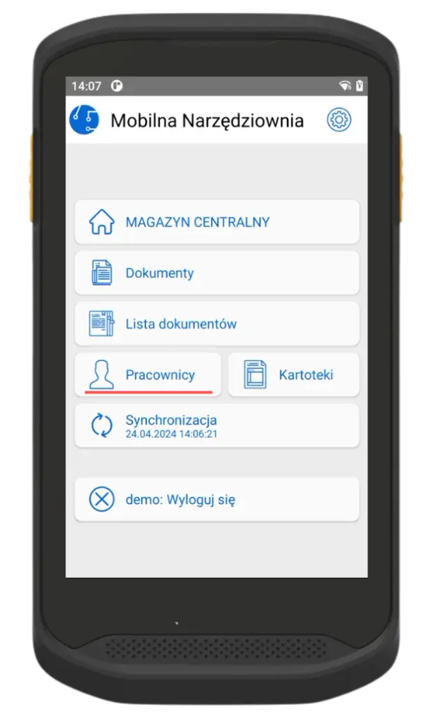 Mobilna Narzędziownia Pracownik