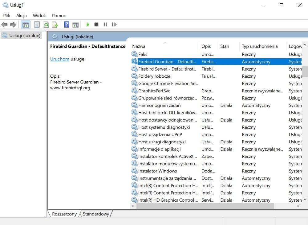 Rozwiązywanie problemu z bazą danych PWSK