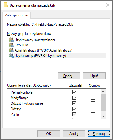 Zmiana uprawnień użytkownika systemu Windows
