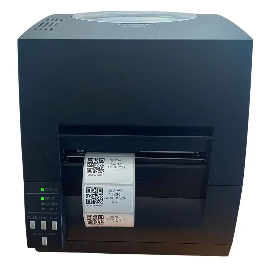 drukarka etykiety qr ewidencja magazynu