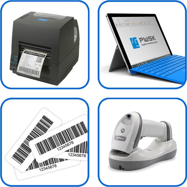 Zestaw dla wdrożenia kodów kreskowych